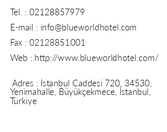 Blue World Hotel iletiim bilgileri